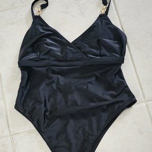 Wolf & Whistle One Piece Buckle Back Swim Suit  10D-DD